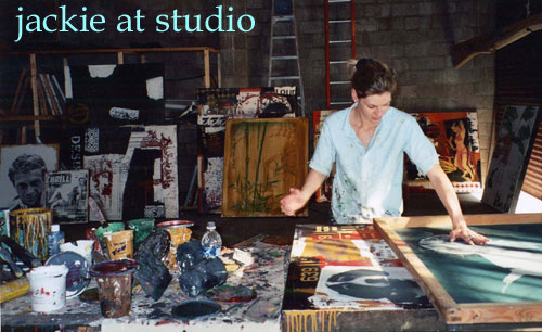 Artist silkscreening