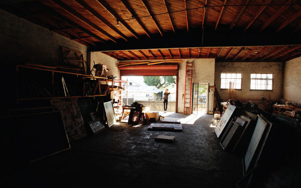 Workspace 
Back room of studio
