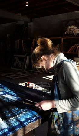 Artist at work